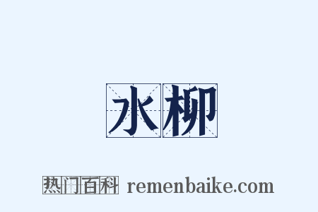 水柳是什么意思的图片